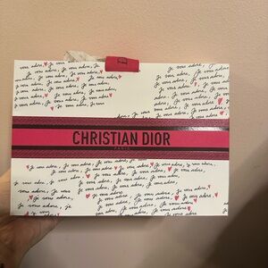 Dior Hot Pink Gift Box with White Label